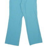 Womens Regular Blue Trousers W30 L30 Zip Pocketed Casual Fit