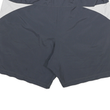 REEBOK Mens Shorts Black & White Casual L W32 Polyester Blend Sports