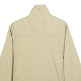 TIMBERLAND Mens Beige Cotton Blend Jacket S Plain Zip Casual Lightweight