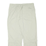 COLUMBIA Mens Beige Relaxed Straight Trousers W36 L31 Lightweight Outdoor Zip