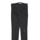 LEVI'S Womens Black Slim Skinny Denim Jeans Cotton Blend W26 L32 Zip
