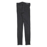 LEVI'S Womens Black Slim Skinny Denim Jeans Cotton Blend W26 L32 Zip