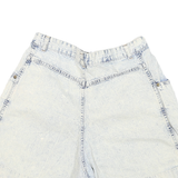 ESSENTIAL SPORT Womens Denim Blue Shorts M W28 Casual Cotton Blend