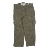 SURPLUS TEX Mens Cotton Blend Relaxed Cargo Trousers W34 L28 Utility Pocket Zip