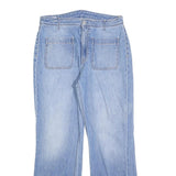 PEPE JEANS Womens Regular Blue Denim Straight Jeans W33 L32 Classic Cotton Zip