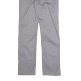LEVI'S Mens Cotton Blend Grey Slim Straight Trousers W27 L28 Casual Zip Closure