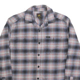 LEE Mens Blue & Pink Check Shirt M Cotton Blend Casual Long Sleeve Button Shirt