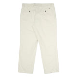TOMMY HILFIGER Mens Cotton Beige Classic Straight Trousers W36 L29 Summer Casual