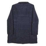 LAUREN RALPH LAUREN Womens Navy Blue Quilted Jacket XL Polyester Zip Coat