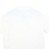 LEVI'S Mens White Cotton Short Sleeve Shirt M Classic Button Pocket