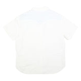 LEVI'S Mens White Cotton Short Sleeve Shirt M Classic Button Pocket