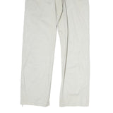 LEE COOPER Mens Cotton White Regular Fit Straight Leg Trousers W36 L30 Casual
