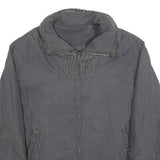 BETTY BARCLAY Womens Grey Jacket L Polyester Blend Zip Plain Relaxed Fit Winter