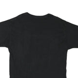 CHAMPION Mens Black L Cotton Blend T-Shirt Short Sleeve Crew Neck Logo