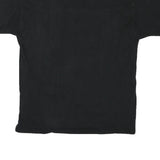 CHAMPION Mens Black L Cotton Blend T-Shirt Short Sleeve Crew Neck Logo