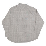 DICKIES Mens Grey Check Shirt XL Cotton Blend Casual Workwear Buttoned