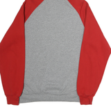RUSSELL ATHLETIC Mens Red & Grey Southwood Knights Baseball Hoodie L Cotton