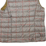 EDDIE BAUER Womens Beige & Ochre Puffer Jacket XL Polyester Blend Quilted Zip