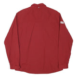 PUMA Mens Red Zip Jacket M Polyester Blend Plain Sportswear Casual Lightweight