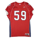 ROWLINGS Mens Red Navy Blue 59 Football T-Shirt 2XL V-Neck Short Sleeve Sport