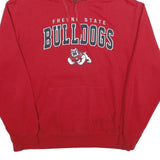 COLOSSEUM Mens Red Fresno State Bulldogs Pullover Hoodie XL College Logo