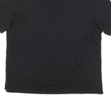 TOMMY HILFIGER Mens Black Short Sleeve Plain XL Cotton Blend Polo Shirt