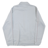 ADIDAS Mens White & Pink Logo Track Jacket XL Polyester Blend Zip Casual