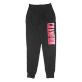 CHAMPION REVERSE WEAVE Womens Joggers Black Slim Tapered S W26 L30 Printed Logo