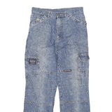 WEIKETE Mens Jeans Blue Regular Straight Denim W28 L28 Casual Style