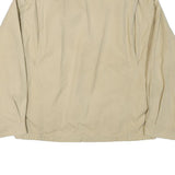 NAUTICA Mens Beige Cotton Blend Bomber Jacket M Plain Zip Classic Casual