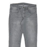 LEVI'S 511 Mens Slim Grey Denim Medium W34 L27 Stylish Cotton Blend Zip Jeans