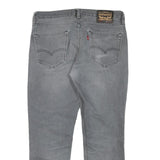LEVI'S 511 Mens Slim Grey Denim Medium W34 L27 Stylish Cotton Blend Zip Jeans