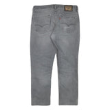 LEVI'S 511 Mens Slim Grey Denim Medium W34 L27 Stylish Cotton Blend Zip Jeans