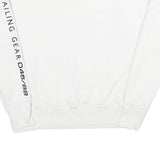 TOMMY JEANS Womens White Sailing Gear Crew Neck XS Cotton Blend Sweatshirt