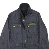 BARBOUR Womens Black Quilted Zip Jacket XXS Polyester Blend Classic Design