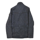 BARBOUR Womens Black Quilted Zip Jacket XXS Polyester Blend Classic Design