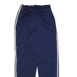 ADIDAS Mens Joggers Navy Blue White XL W27 L31 Classic Regular Fit Side Striped