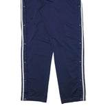 ADIDAS Mens Joggers Navy Blue White XL W27 L31 Classic Regular Fit Side Striped