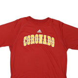 ADIDAS Mens Red Coronado Graphic T-Shirt M Short Sleeve Crew Neck Sportswear