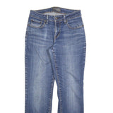 LEVI'S Womens Classic Blue Denim Straight Jeans Cotton Blend W30 L28 Zip