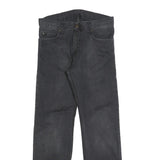CARHARTT Mens Jeans Black Regular Straight Denim W33 L32 Classic Workwear