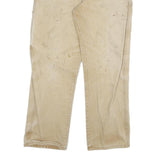 DICKIES Mens Regular Fit Beige Denim Jeans W30 L29 Cotton Blend Zip Workwear