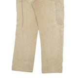 DICKIES Mens Regular Fit Beige Denim Jeans W30 L29 Cotton Blend Zip Workwear