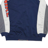 NIKE Boys Navy Blue Grey & White Track Jacket L Polyester Blend Zip