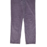 LAUREN RALPH LAUREN Womens Cotton Blend Purple Regular Fit Straight Trousers W26