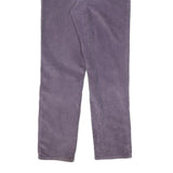 LAUREN RALPH LAUREN Womens Cotton Blend Purple Regular Fit Straight Trousers W26