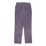 LAUREN RALPH LAUREN Womens Cotton Blend Purple Regular Fit Straight Trousers W26