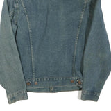 LEVI'S Mens Blue Denim Jacket S Cotton Blend Button Closure Classic Style