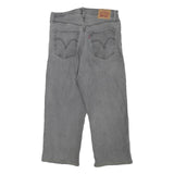 LEVI'S Womens Grey Regular Straight Denim Medium Wash W29 L21 Wide Leg Jeans