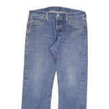 LEVI'S 501 Mens Jeans Blue Regular Straight Denim Medium W34 L32 Classic Fit